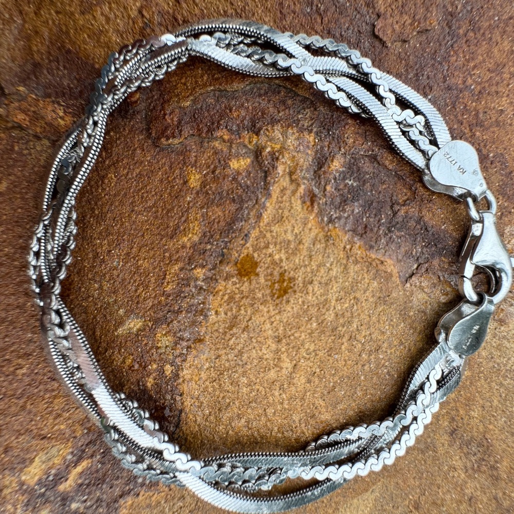 Sterling Silver Braided Bracelet